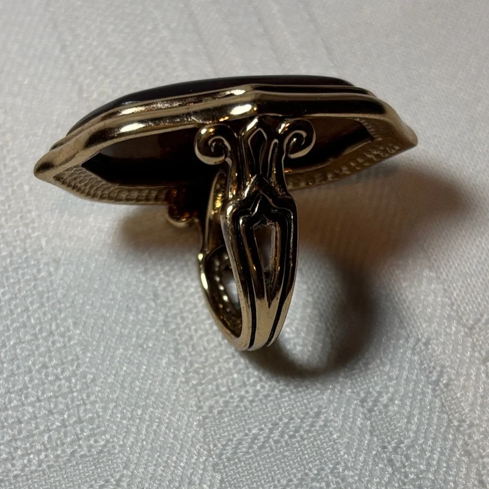 Studio Barse Brown Tiger's Eye Cocktail Ring - Picture 5 of 5